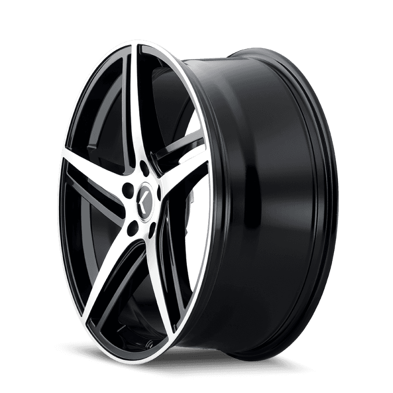 Kraze Wheels — Kraze KR195 Milano 20x8.5 / 5x114.3 BP / 38mm Offset / 72.62mm Hub Gloss Black Machined Wheel
KRAZE KR195 - view 2