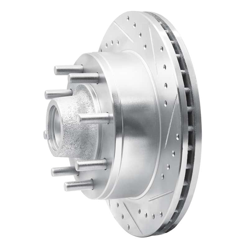 R1 Concepts — R1 95-04 Ford E-350 Econoline Front Right Drilled & Slotted Silver Brake Rotor
R1 Brake Rotor Drill - view 2