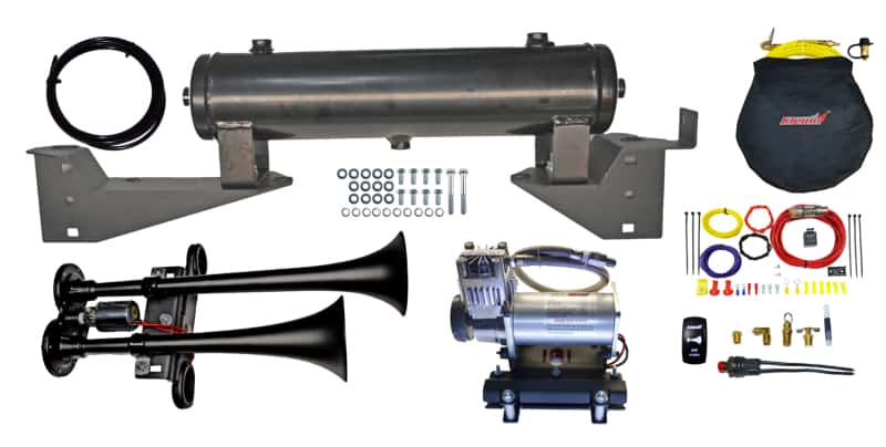 Kleinn Air Horns — Kleinn 14-21 Polaris RZR 1000 Onboard Air System w/ Model 102-1 Horns
Onboard Air System - view 2