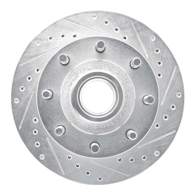 R1 Concepts — R1 92-94 Ford E-250 Econoline Front Right Drilled & Slotted Silver Brake Rotor
R1 Brake Rotor Drill - view 1