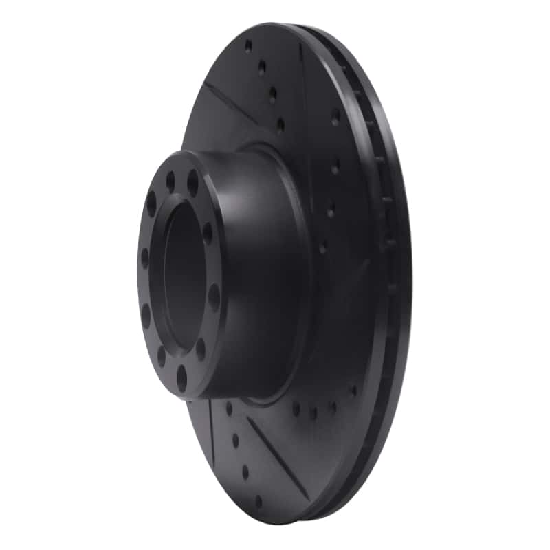 R1 Concepts — R1 79-85 Mercedes-Benz 380SEL Front Right Drilled & Slotted Black Brake Rotor
R1 Brake Rotor Drill - view 2