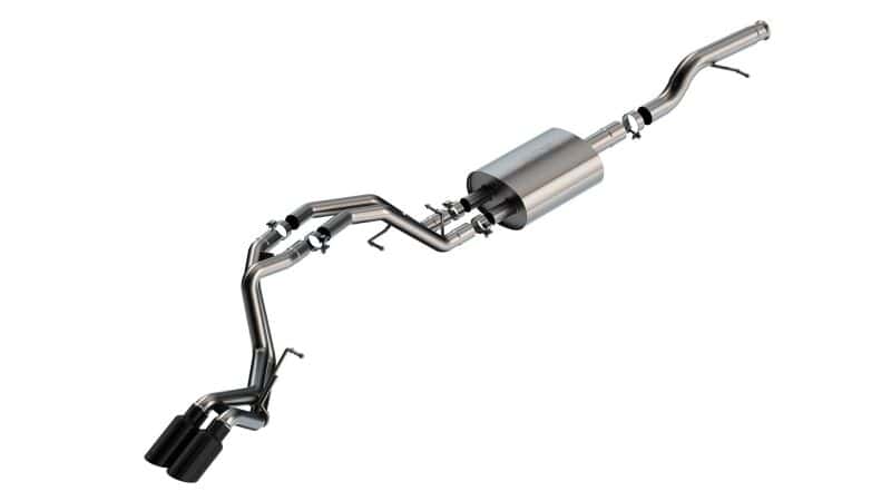 Borla — Borla 21-22 Chevrolet Tahoe 5.3L V8 AT 2/4WD S-type Cat-back Exhaust (Black Chrome)
Cat-Back System - view 1