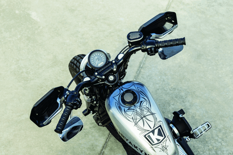 Kuryakyn — Kuryakyn Dillinger Grips Dual Cable Satin Black - view 2