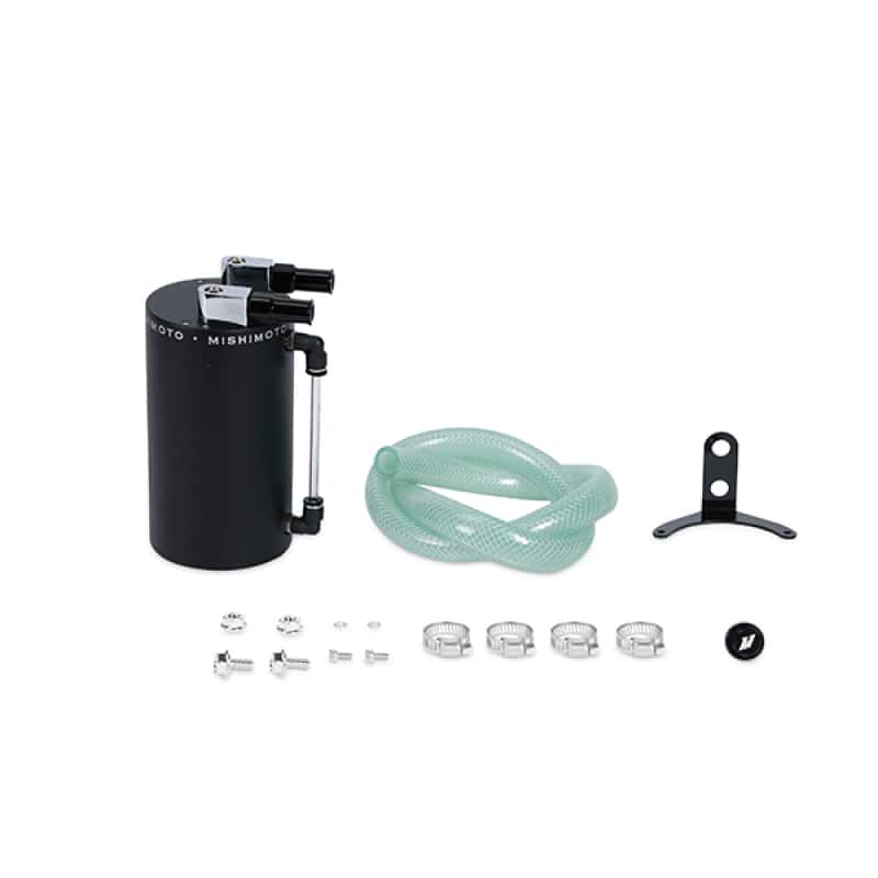 Mishimoto — Mishimoto Large Aluminum Oil Catch Can - Wrinkle Black - view 3