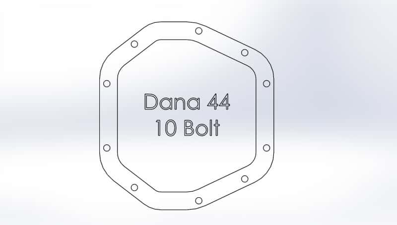 aFe — aFe Diff Cover 97-18 Jeep Wrangler (TJ/JK) ONLY Dana 44 Axle Front or Rear (Pro Series)
Differential Cover - view 6