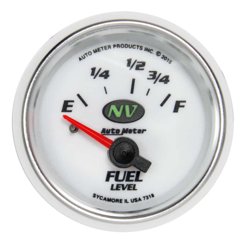 AutoMeter — Autometer NV Gauge Fuel Level 2 1/16in 16e To 158f Elec NV
2" FUEL LEVEL, 16E/1 - view 1
