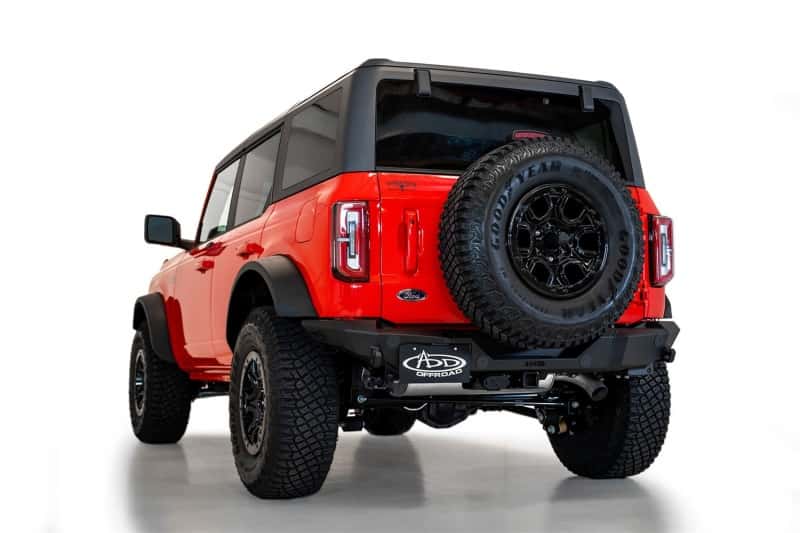 Addictive Desert Designs — Addictive Desert Designs 2021+ Ford Bronco Rock Fighter Rear Bumper - Hammer Black
Bumper- Rear
Bumpers - view 4