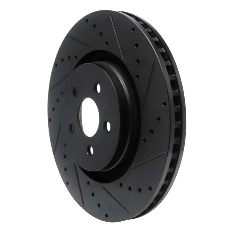R1 Concepts — R1 15-21 Ford Edge Front Right Drilled & Slotted Black Brake Rotor
R1 Brake Rotor Drill - view 2