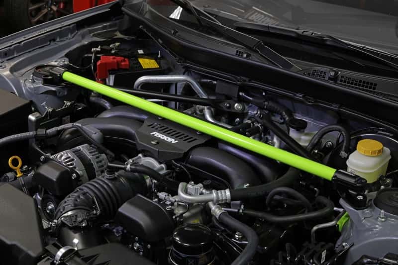 Perrin Performance — PERRIN 13-26 Subaru BRZ / Toyota GR86/86 / Scion FR-S Front Strut Brace - Neon Yellow - view 4