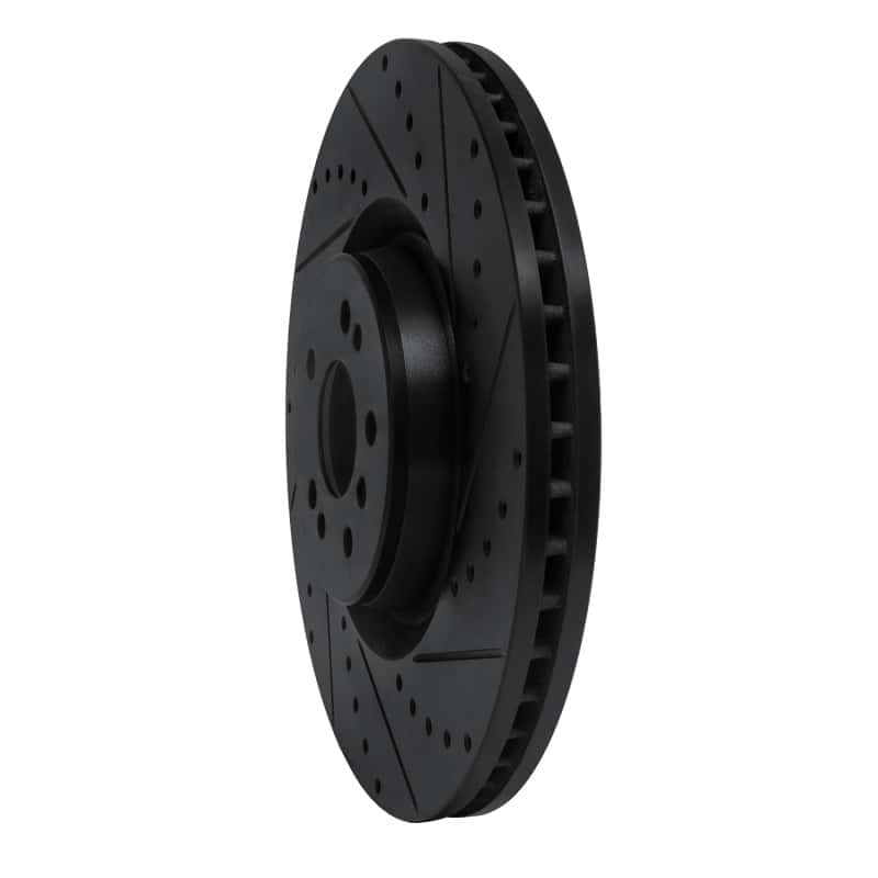 R1 Concepts — R1 07-09 Mercedes-Benz GL320 Front Right Drilled & Slotted Black Brake Rotor
R1 Brake Rotor Drill - view 2