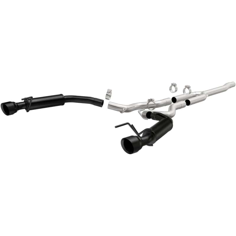 Magnaflow — MagnaFlow Cat-Back 15-16 Ford Mustang 2.3L L4 Competition SS 3in Dual Split Rear 4.5in Black Tips
Cat-Back - view 2