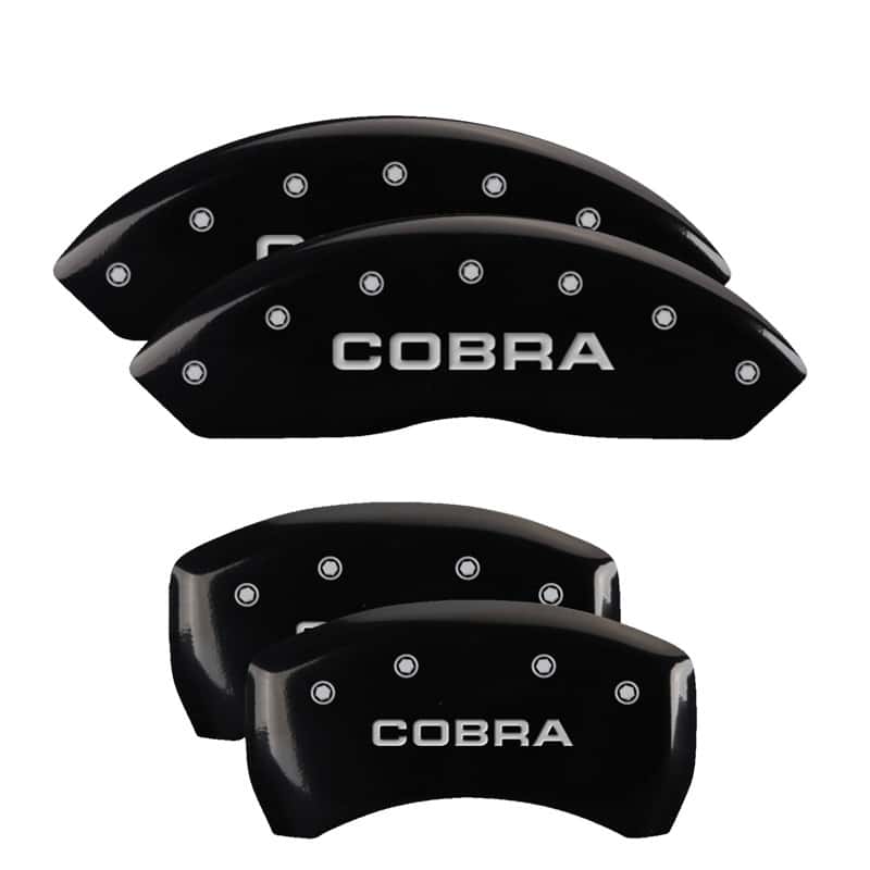 MGP — MGP 4 Caliper Covers Engraved Front & Rear Cobra Black finish silver ch
Caliper Covers - view 1