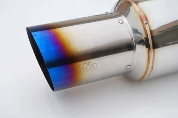 Invidia — Invidia 08+ WRX Hatch / 08 STi 76mm RACING Titanium Tip Cat-back Exhaust - view 2
