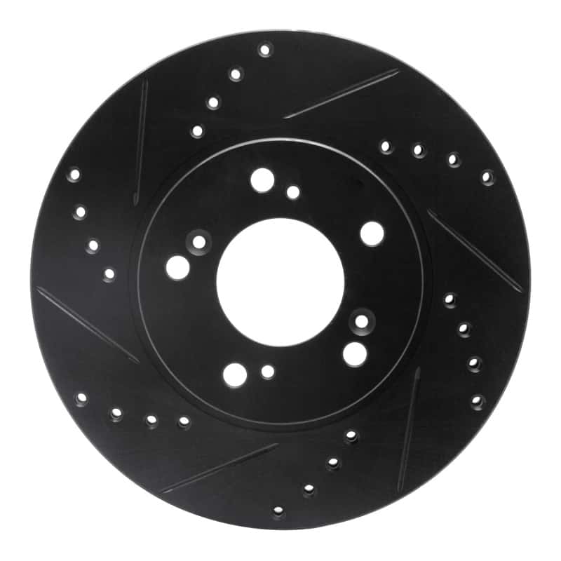 R1 Concepts — R1 91-01 Acura RL Front Left Drilled & Slotted Black Brake Rotor
R1 Brake Rotor Drill - view 1
