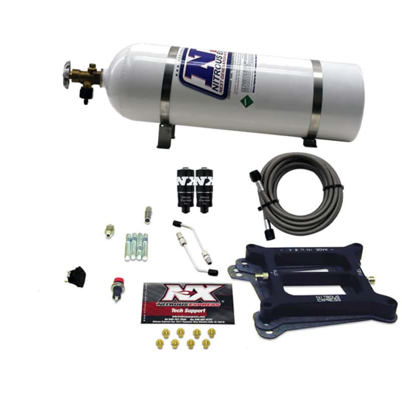Nitrous Express — Nitrous Express 4150 Hitman 4-BBL Nitrous Kit (100-200HP) w/15lb Bottle
Injection System Kit
N2OSys - view 2
