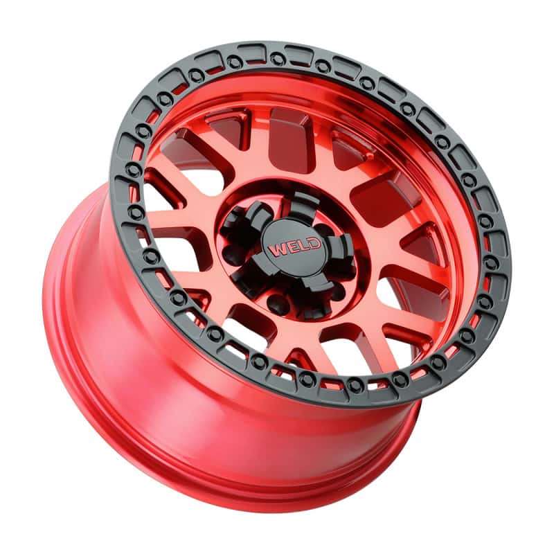 Weld — Weld Off-Road W133 17X9 Cinch 6X135 6X139.7 ET-12 BS4.50 Candy Red / Satin Black Ring 106.1 - view 2