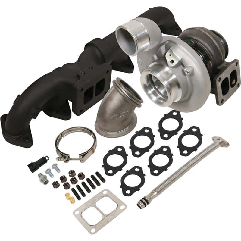 BD Diesel — BD Diesel Iron Horn 5.9L Turbo Kit S369SXE/80 0.91AR Dodge 03-07
IRON HORN TURBO KIT
Turbocharger Kit - view 2