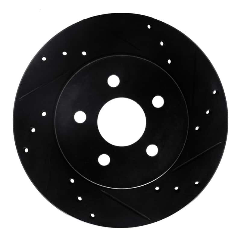 R1 Concepts — R1 88-88 Pontiac Fiero Rear/Front Right Drilled & Slotted Black Brake Rotor
R1 Brake Rotor Drill - view 1