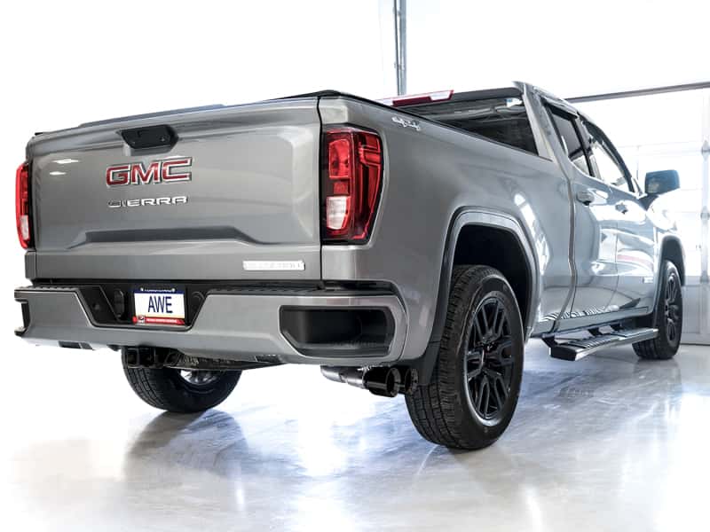 AWE Tuning — AWE Tuning 4th Gen GM 1500 5.3L 0FG Catback Dual Side Exit (Flat Bumper) - Diamond Tips
0FG Catback - view 4