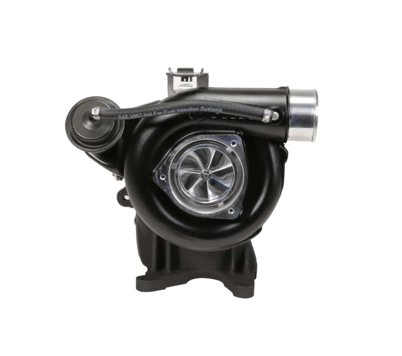 Fleece Performance — Fleece Performance 01-04 GM Duramax 6.6L LB7 63mm Billet LB7 Cheetah Turbocharger
Turbo - view 4