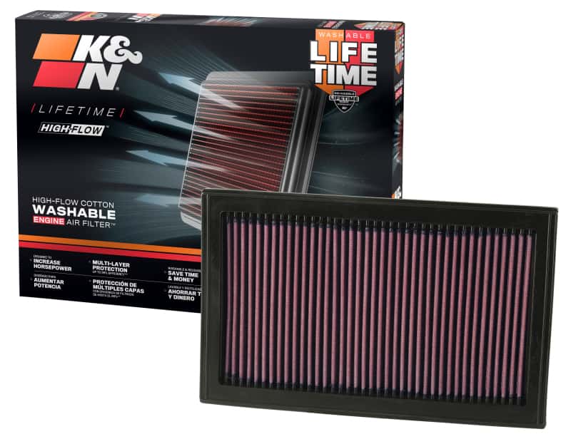 K&N Engineering — K&N 02-05 Ford Explorer/Mercury Mountaineer / 03-05 Lincoln Aviator Drop In Air Filter
Replacement Air Filt
Air Filter - view 3