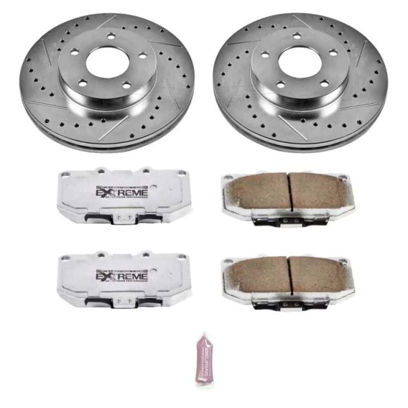 PowerStop — Power Stop 89-90 Nissan 300ZX Front Z26 Street Warrior Brake Kit - view 1