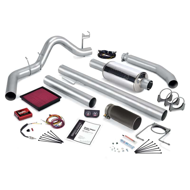 Banks Power — Banks Power 02 Dodge 5.9L 235Hp Std Cab Stinger System - SS Single Exhaust w/ Black Tip
Power/Efficiency Sys - view 2