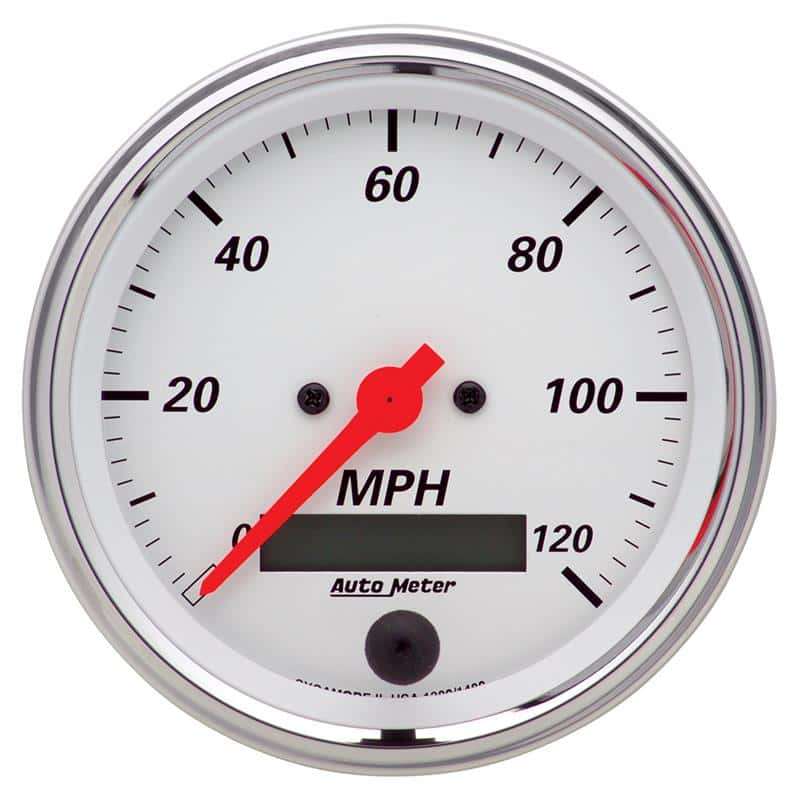 AutoMeter — Autometer Arctic White 3 3/8in 0-120 MPH Electronic Speedometer w/ LCD ODO Gauge
3.4" SPD ELE LCD AW - view 2