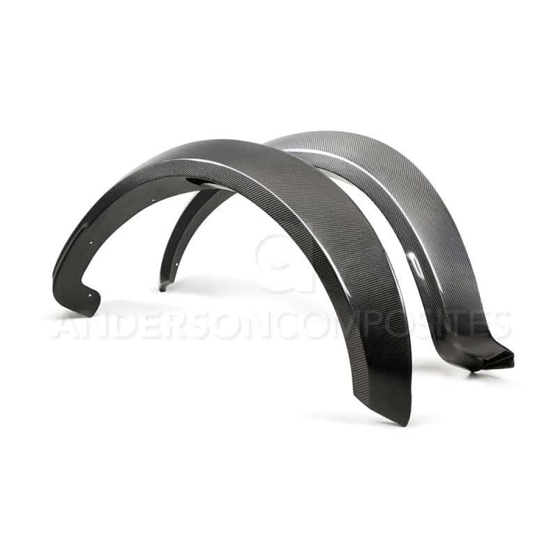 Anderson Composites — Anderson Composites 17-18 Ford Raptor Type Wide Fender Flares (Front) - view 3