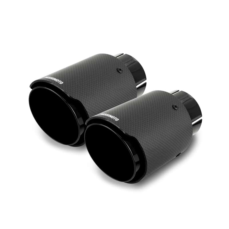 Mishimoto — Mishimoto 2x Carbon Fiber Muffler Tip 2.5in Inlet 3.5in Outlet Black
Exhaust Tip - view 1