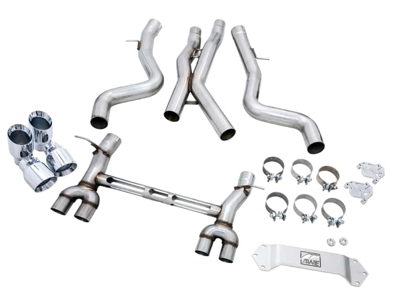 AWE Tuning — AWE Tuning BMW F8X M3/M4 Track Edition Catback Exhaust - Chrome Silver Tips
Track Exhaust - view 5