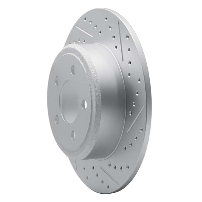 R1 Concepts — R1 08-15 Audi Tt Quattro Rear Right Drilled & Slotted Geo-Carbon Rotor - view 2