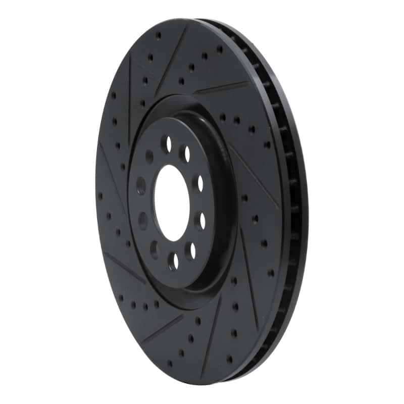 R1 Concepts — R1 00-06 Audi TT Quattro Front Left Drilled & Slotted Black Brake Rotor
R1 Brake Rotor Drill - view 2