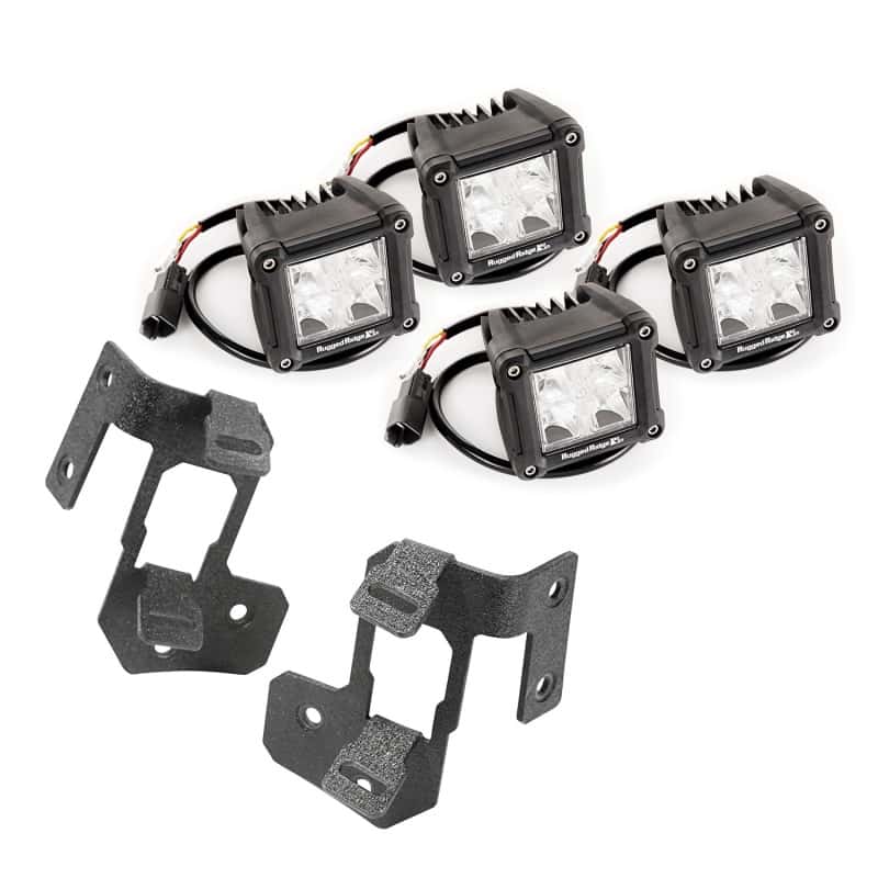 Rugged Ridge — Rugged Ridge 07-18 Jeep Wrangler JK Textured Black Dual Cube A-Pillar Light Mount Kit
OrdRacingLampMnt
OFFROAD_LIGHTING - view 1