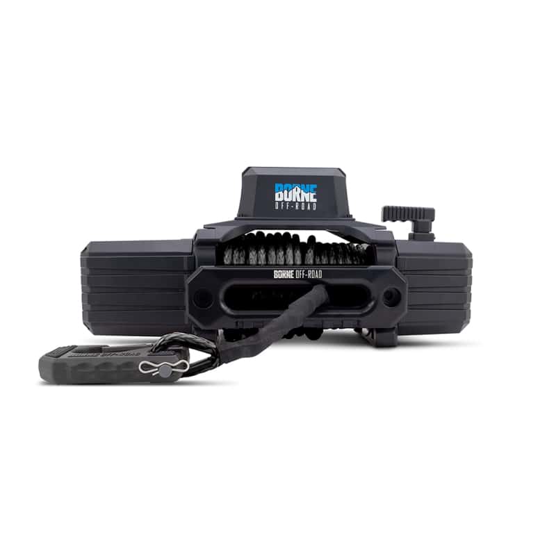 Borne Off-Road — Borne Off-Road 10K Winch - Black Synthetic Rope - view 2