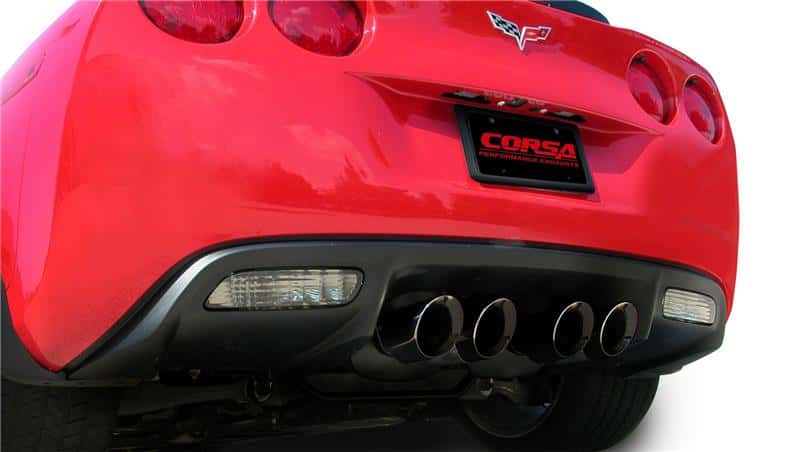 CORSA Performance — Corsa 2006-2013 Chevrolet Corvette C6 Z06 7.0L V8 Black Sport Axle-Back Exhaust
Exhaust - view 3