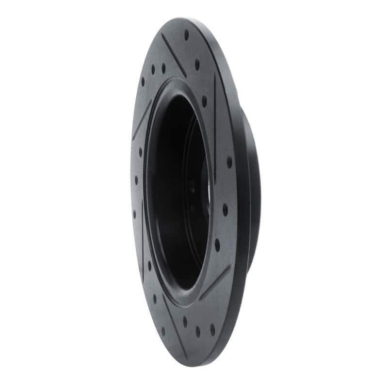 R1 Concepts — R1 2016-2025 Honda Civic Coupe Rear Left Drilled & Slotted Black Brake Rotor
R1 Brake Rotor Drill - view 4