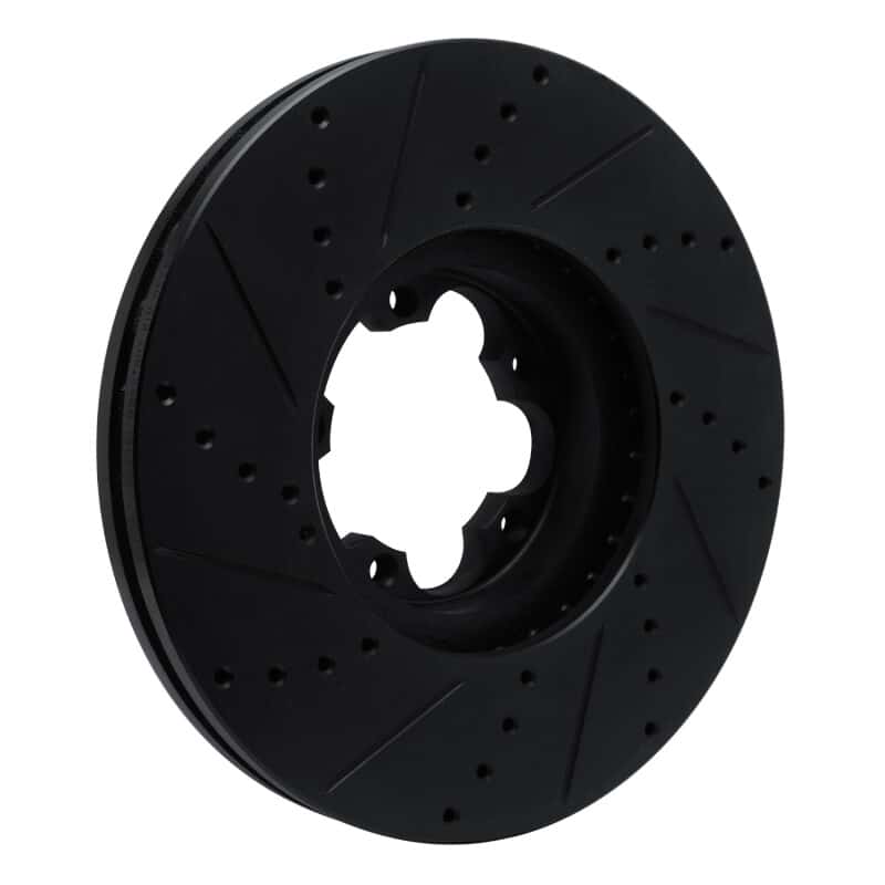 R1 Concepts — R1 15-25 Ford Transit-350 HD/DRW Front Right Drilled & Slotted Black Brake Rotor
R1 Brake Rotor Drill - view 4