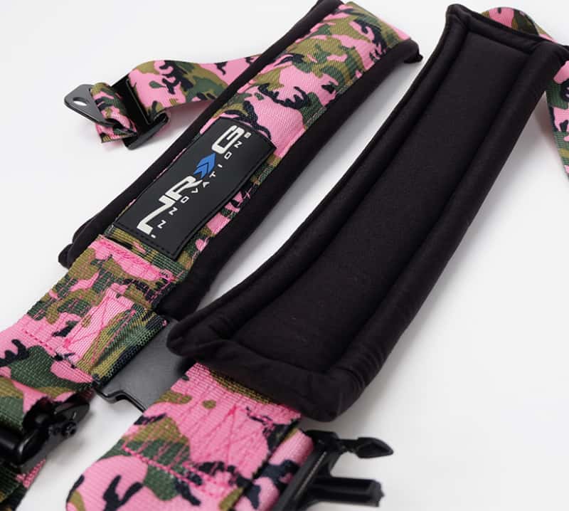 NRG — NRG SFI 16.1 5pt 3in. Seat Belt Harness/ Latch Link - Pink Camo - view 3