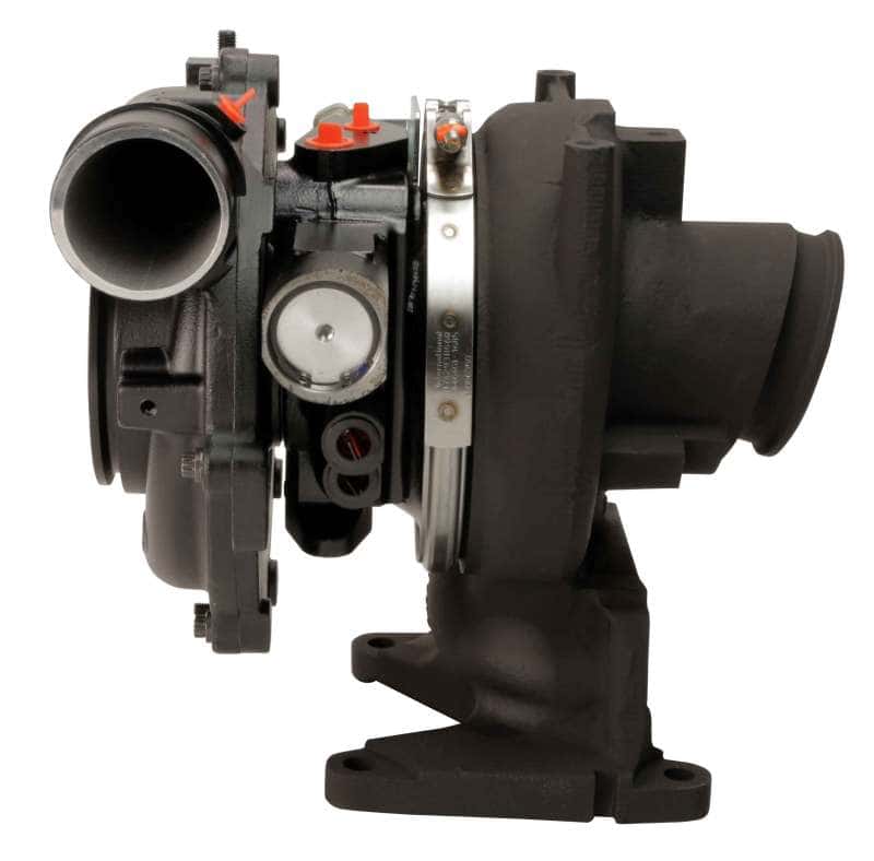 Fleece Performance — Fleece Performance 11-16 Chevrolet Duramax 6.6L (LML) 63mm Billet VNT Cheetah Turbocharger
Turbo - view 6