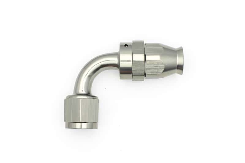 DeatschWerks — DeatschWerks 8AN Female Swivel 90-Degree Hose End PTFE (Incl. 1 Olive Insert) - view 3