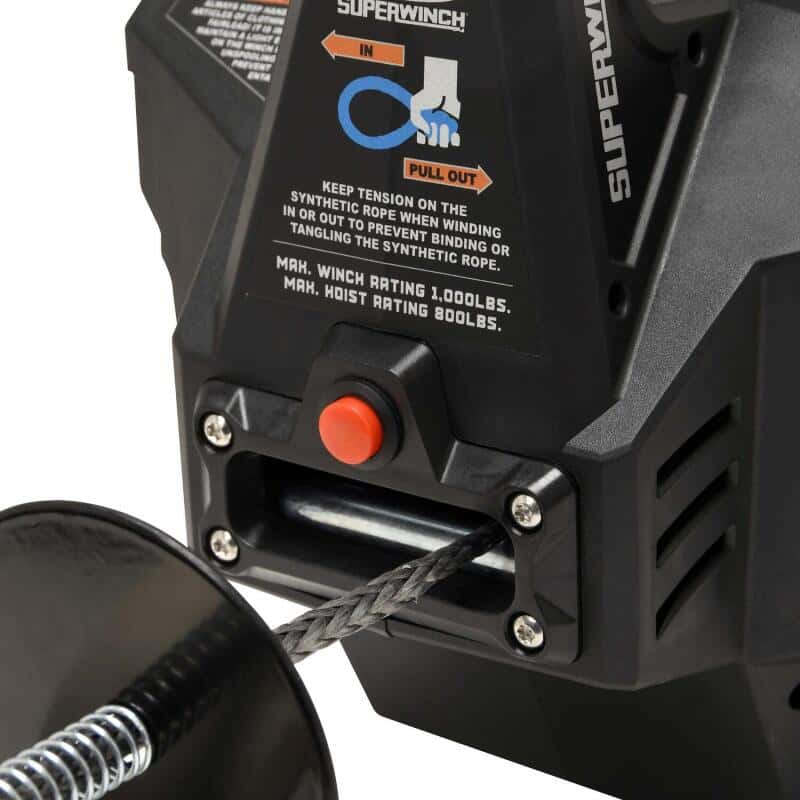 Superwinch — Superwinch Hand Hauler 1000 Winch 24 VDC 1000 lbs Line Pull Soft Shackle Rope End Safely - view 6