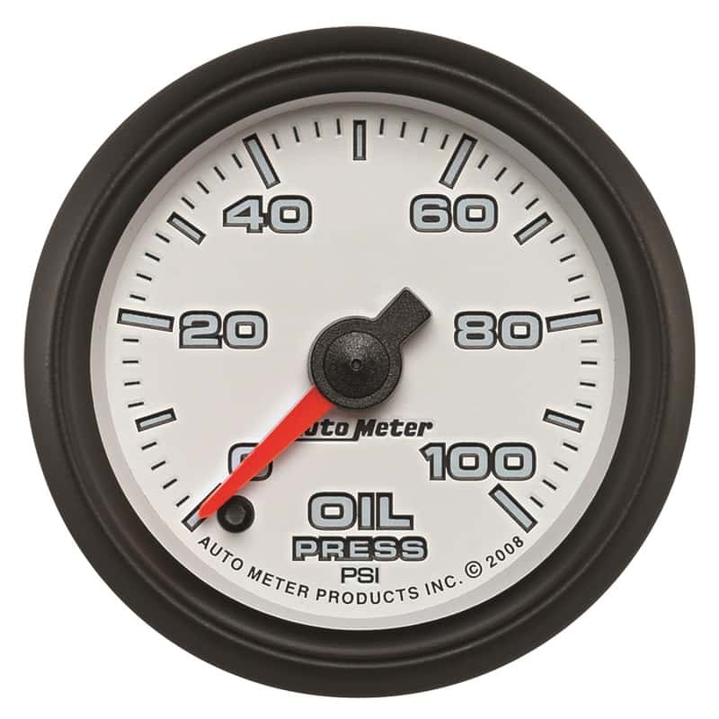 AutoMeter — Autometer Pro-Cycle Gauge Oil Pressure 2 1/16in 100psi Digital Stepper Motor White
2" OILP STPR PC PH2 - view 1