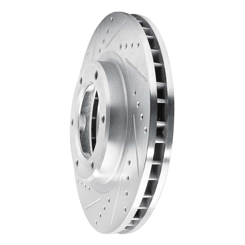 R1 Concepts — R1 93-97 Lexus LX450 Front Left Drilled & Slotted Silver Brake Rotor
R1 Brake Rotor Drill - view 2