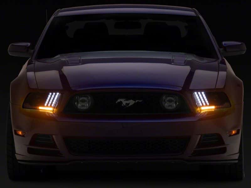 Raxiom — Raxiom 13-14 Ford Mustang LED Projector Headlights SEQL Turn Signals- Blk Housing (Clear Lens)
Headlights - view 4