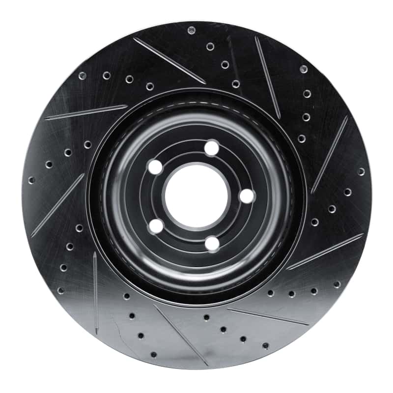 R1 Concepts — R1 20-25 Ford Police Interceptor Utility Front Left Drilled & Slotted Silver Brake Rotor
R1 Brake Rotor Drill - view 5