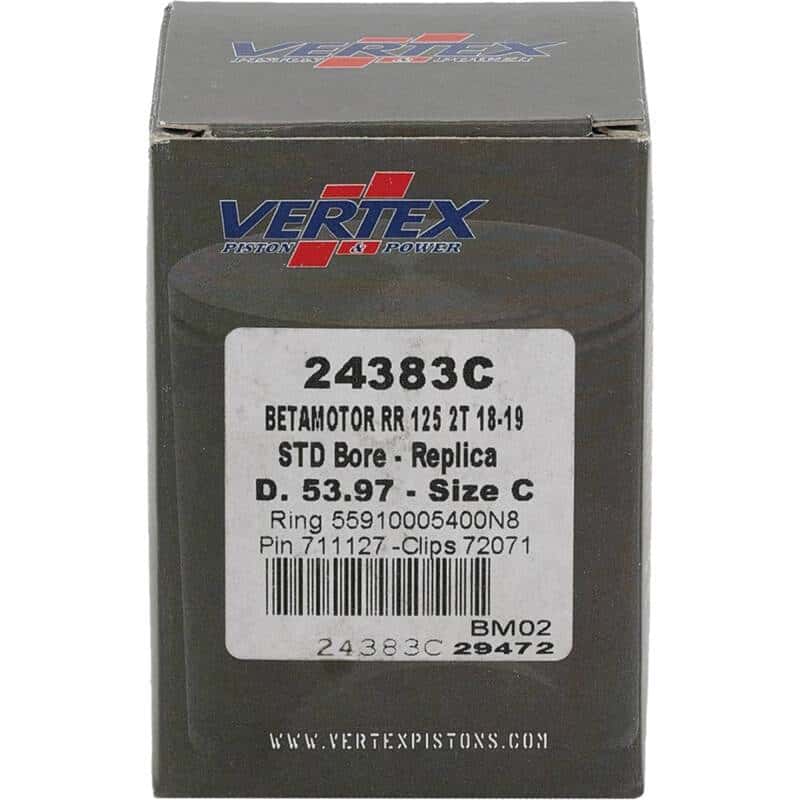 Vertex Pistons — Vertex Piston 18-24 Beta RR 2T 125 125cc Cast Replica Piston Kit - view 3