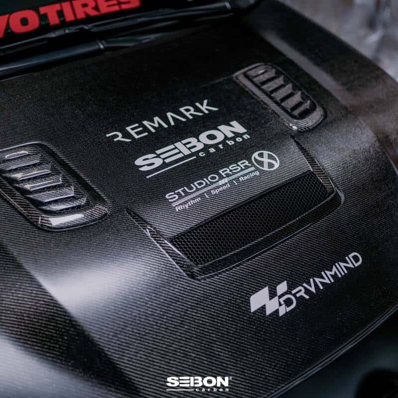Seibon — Seibon 2023 Toyota GR Corolla VS-Style Double-Sided Carbon Hood  - Gloss Finish - view 8