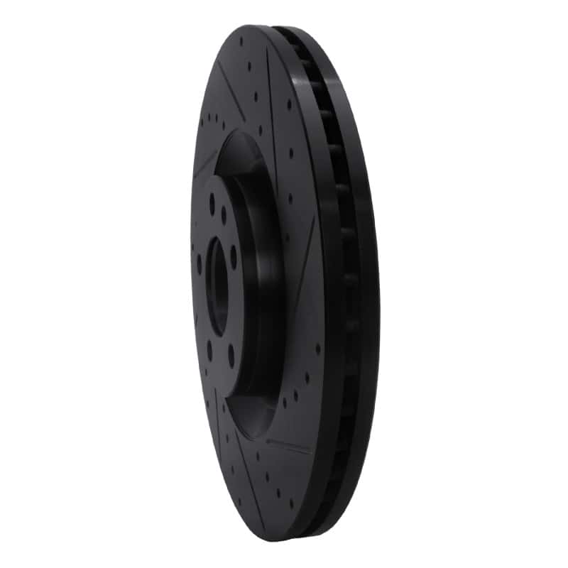 R1 Concepts — R1 04-09 Audi S4 Front Right Drilled & Slotted Black Brake Rotor
R1 Brake Rotor Drill - view 2