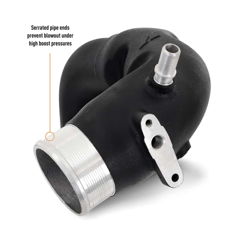 Mishimoto — Mishimoto 2021+ Ford Bronco 2.7L High-Mount Intercooler Pipe Upgrade Kit - Wrinkle Black
Intercooler Pipe Set - view 6